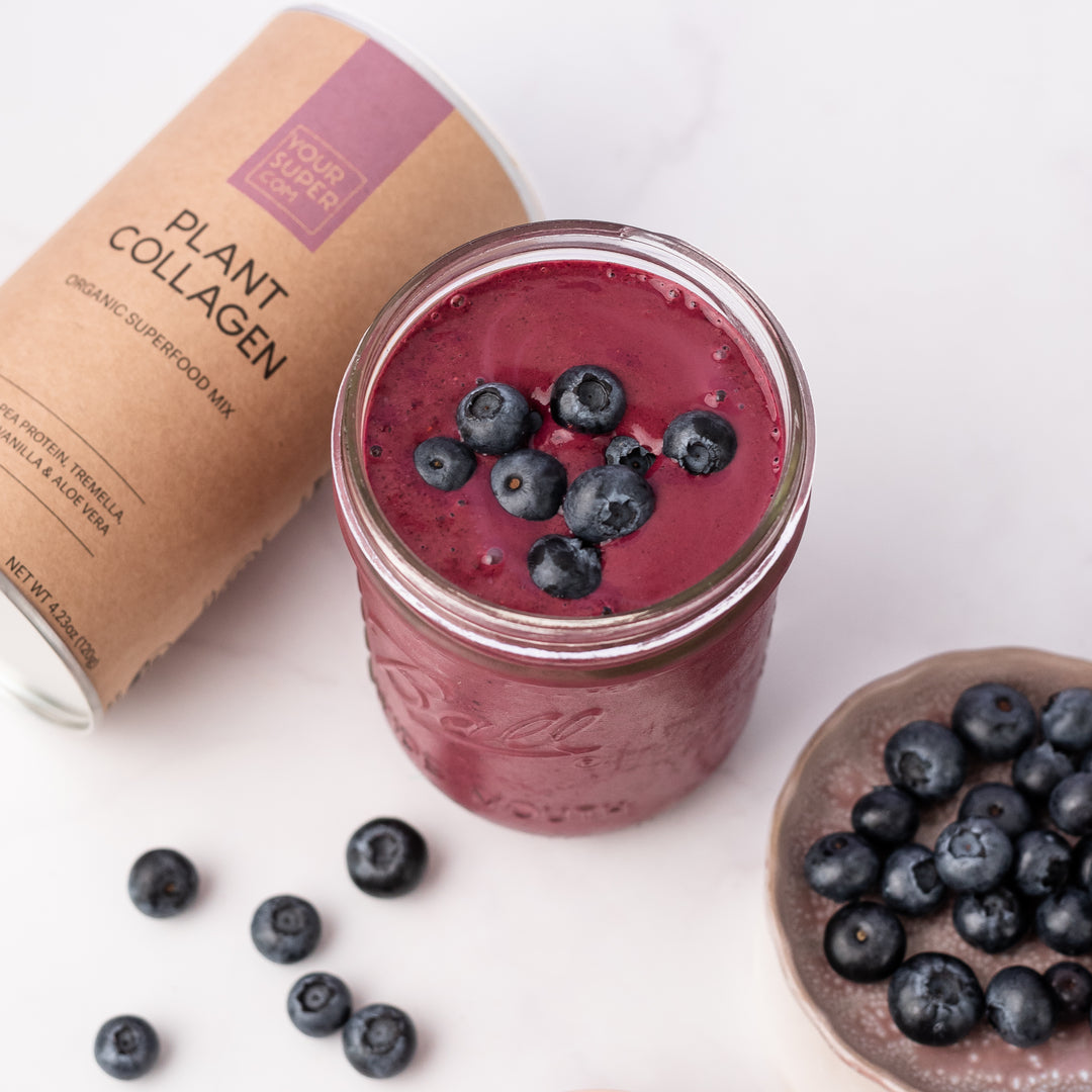 Blueberry Smoothie Recipe for Glowing Skin
